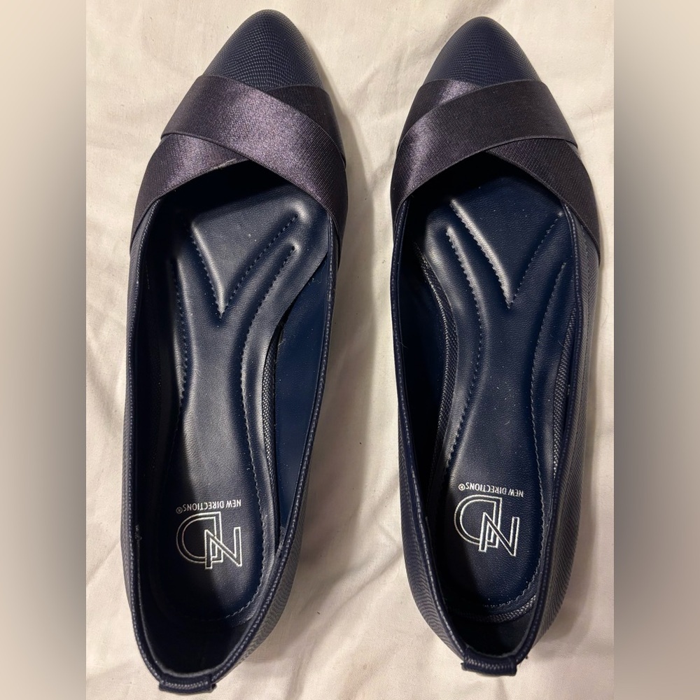 New Directions Rhemy Navy Blue Women's Flats